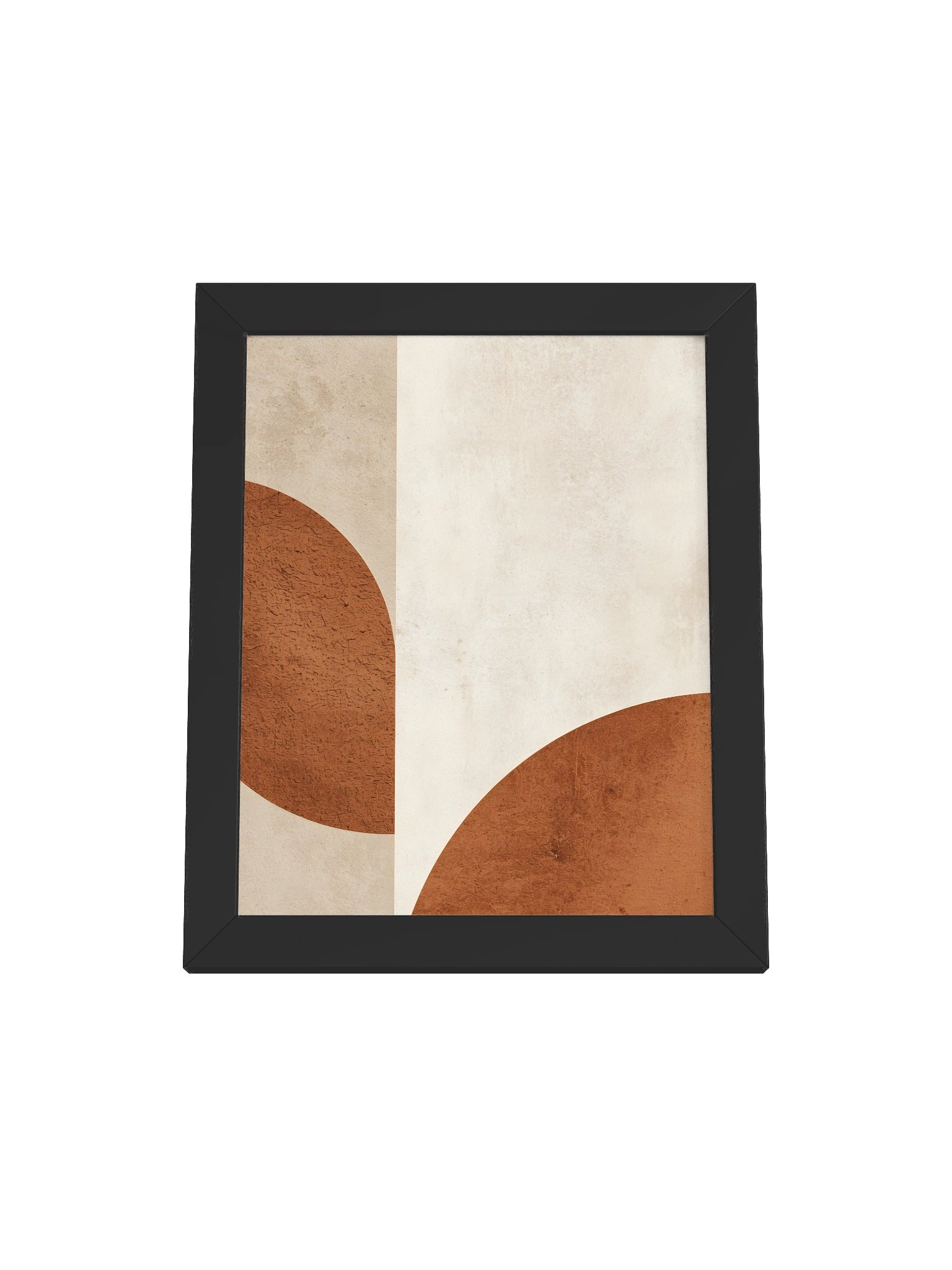 Organic modern abstract wall art, warm beige and cream palette, minimalist geometric composition, sophisticated aesthetic, calming luxury design #2 product image (1)