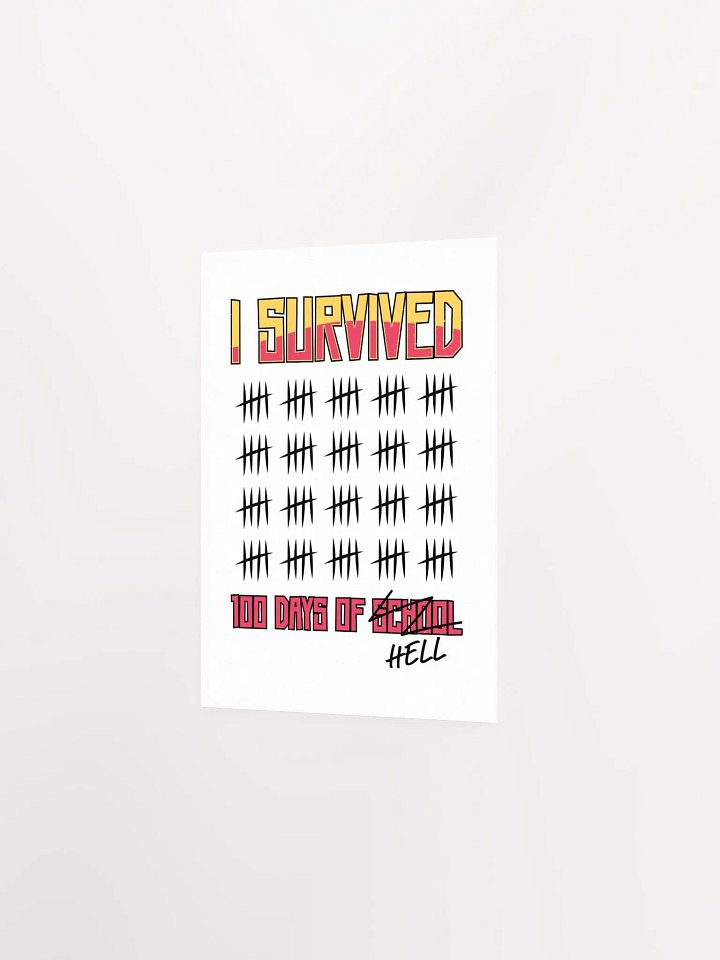 I Survived 100 Days of School Teacher Poster product image (11)