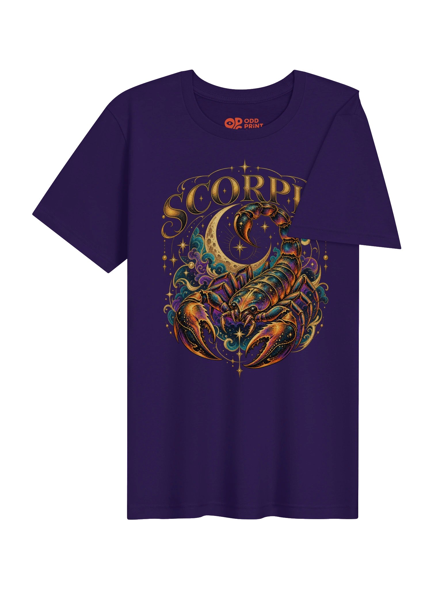 Scorpio Zodiac T-Shirt With Celestial Scorpion and Moon product image (6)