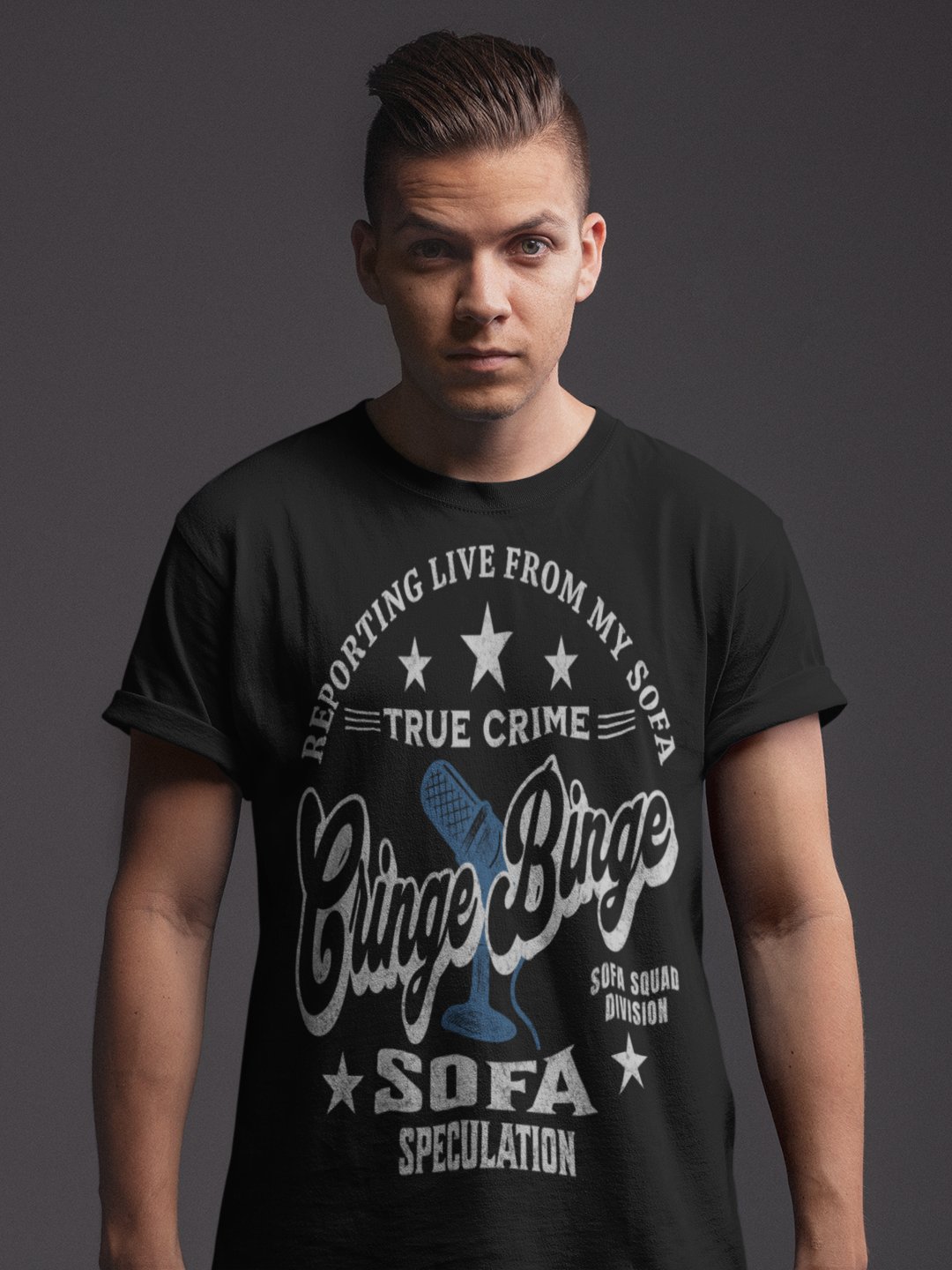 Cringe Binge Varsity Sofa Speculation Tee product image (3)