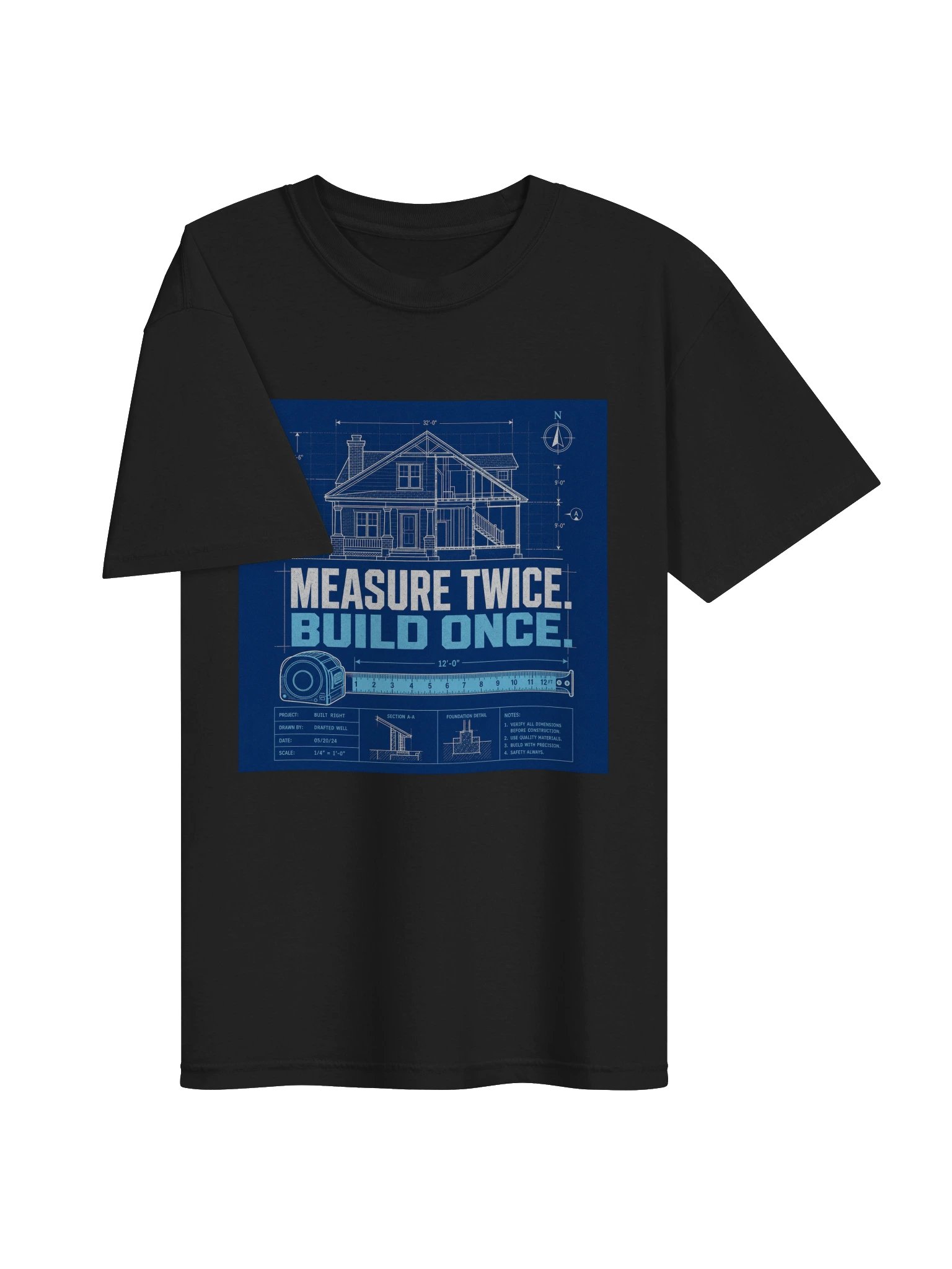 Measure Twice Build Once Tee product image (7)