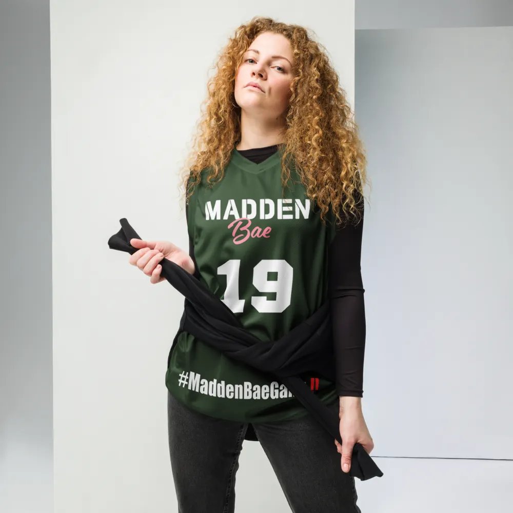 Madden Bae Jersey 👨‍🎨 (Green + White Logo) product image (7)