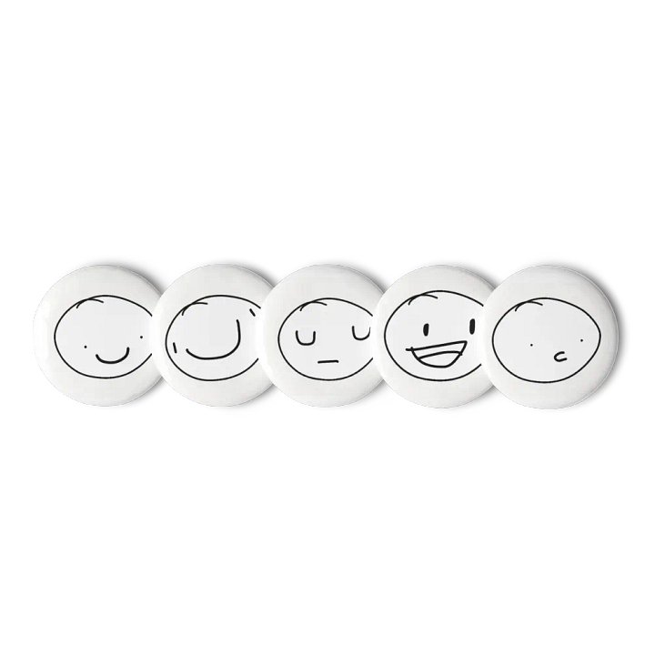Poorly drawn circle pins! product image (1)