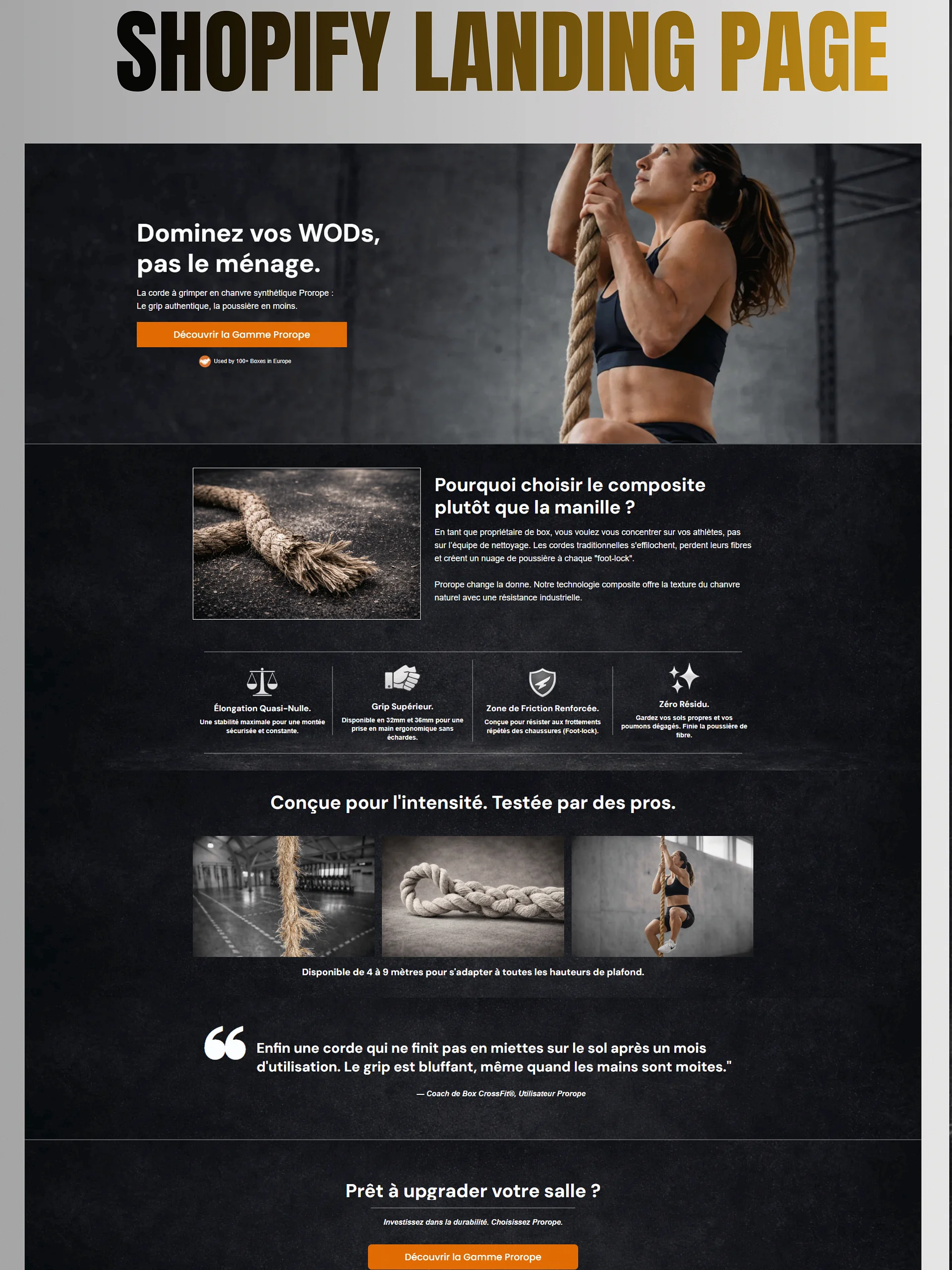 CRO Optimized Product Page for Rope Brands | GemPages Template product image (1)