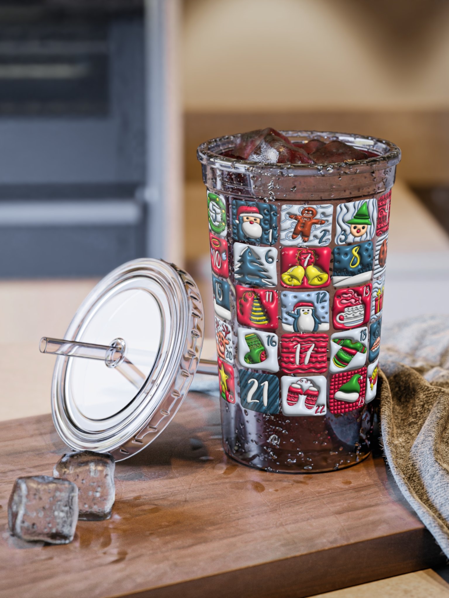 Christmas Calendar Acrylic Tumbler product image (5)