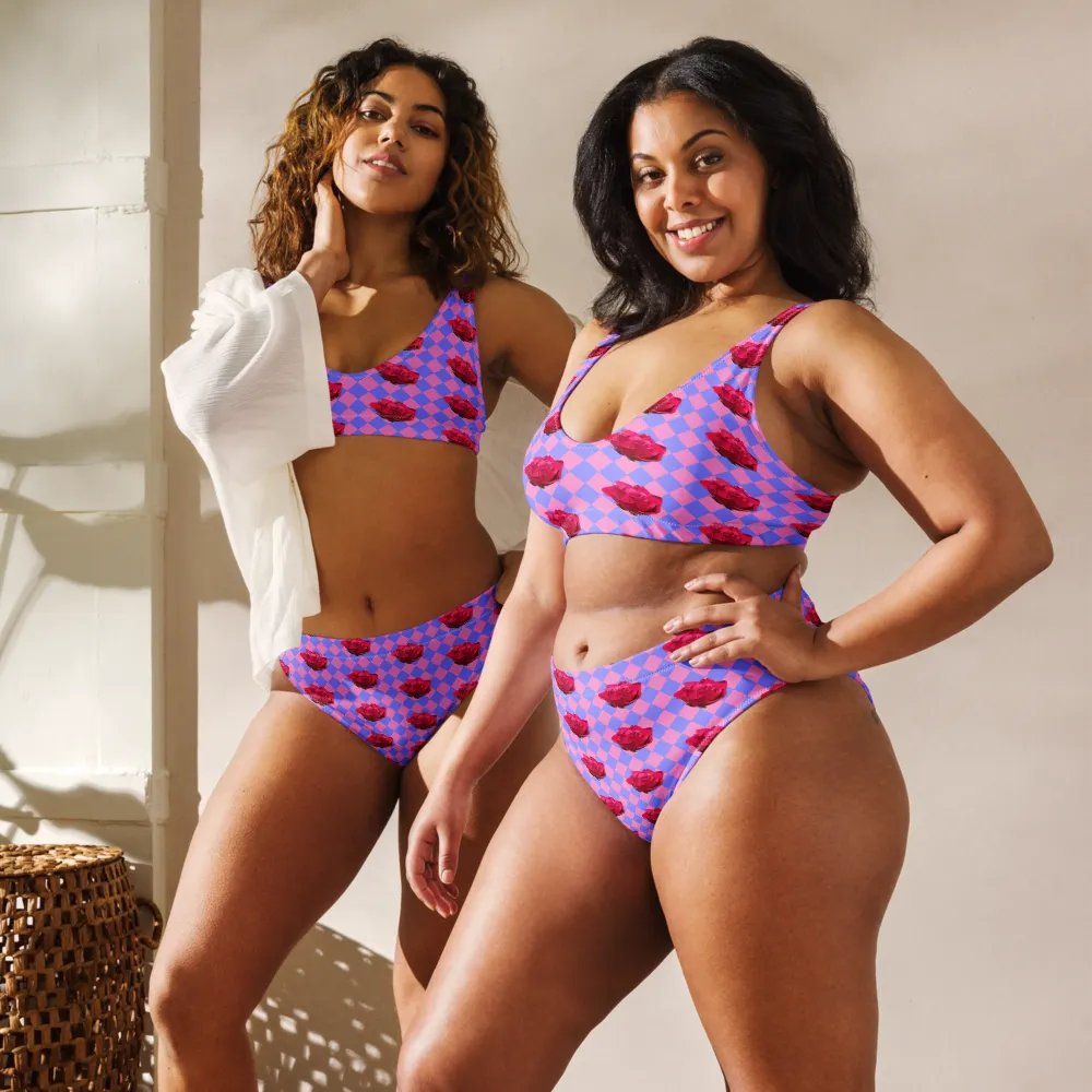 Rosy bikini {melon and periwinkle} product image (3)