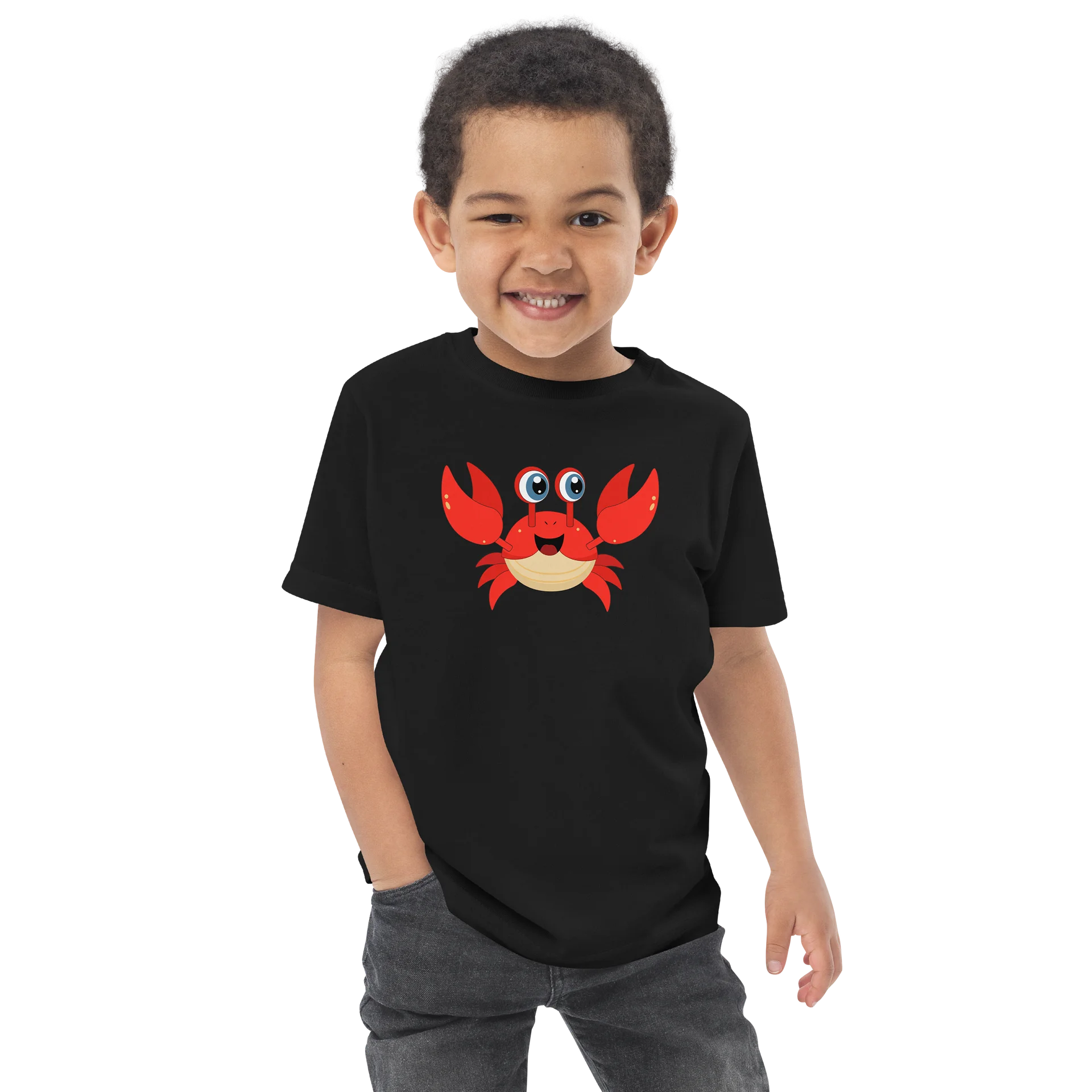 Sea Friends Crab Toddler Jersey T-Shirt product image (8)