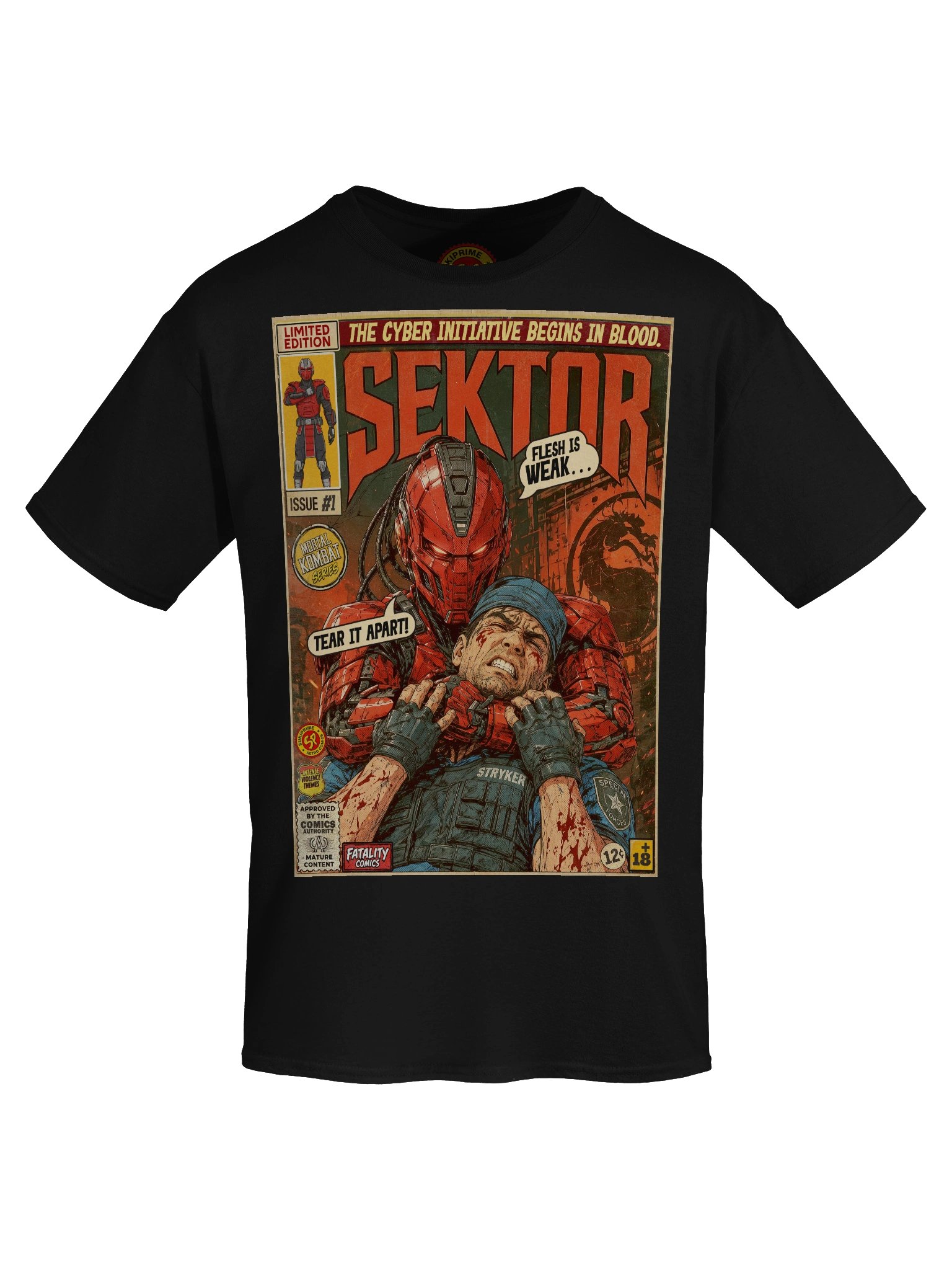 Mortal Kombat Sektor Comic Art T-Shirt product image (5)