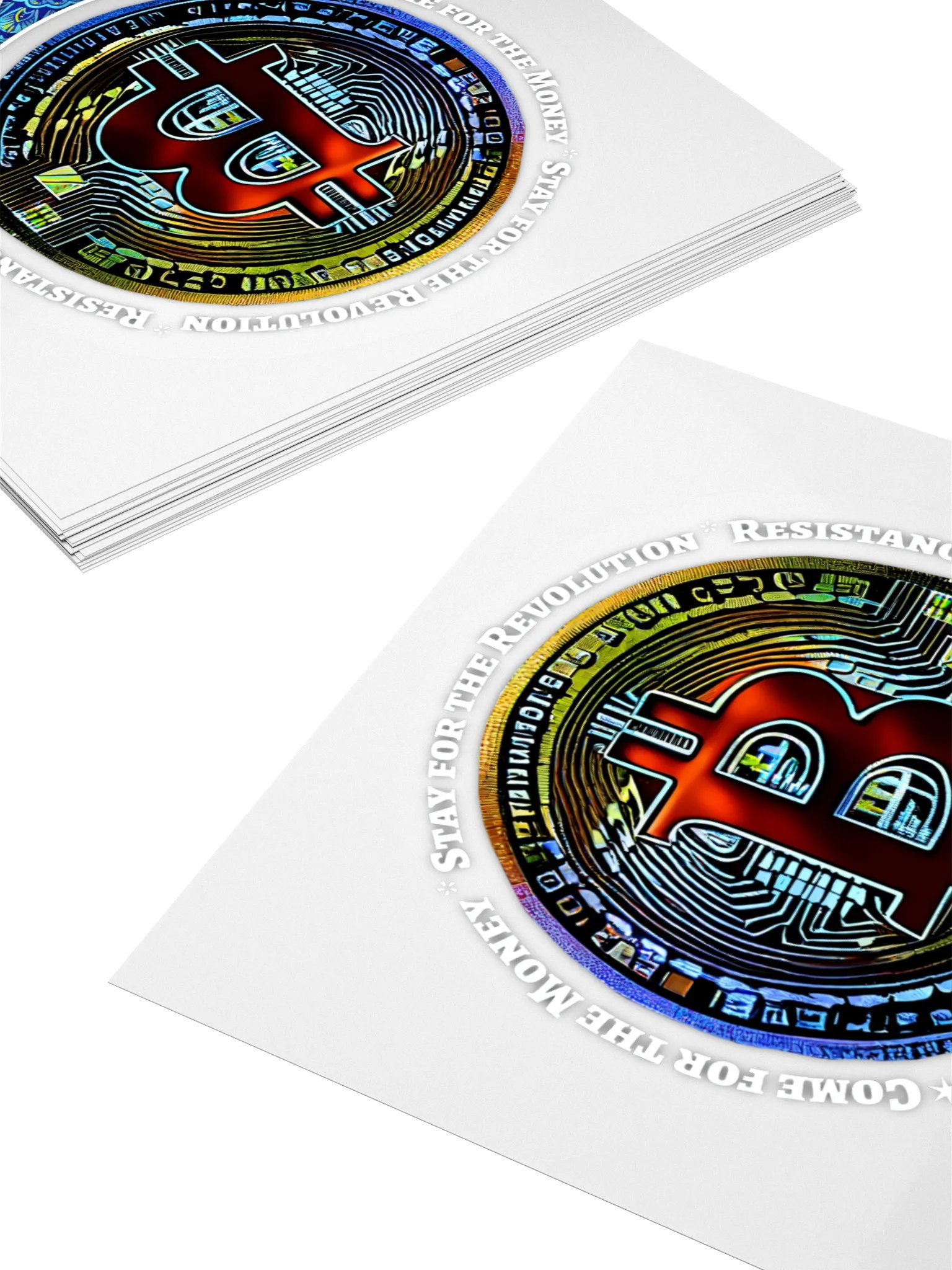 Crypto Revolution Kiss-Cut Stickers product image (4)