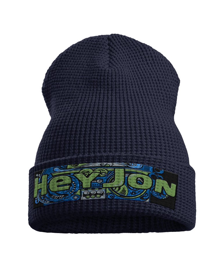 Hey JoN Blue-Green Waffle Beanie product image (1)