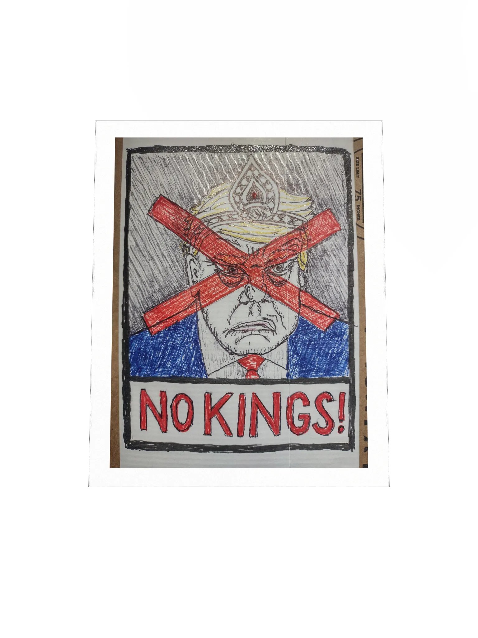 NO KINGS! Print product image (4)
