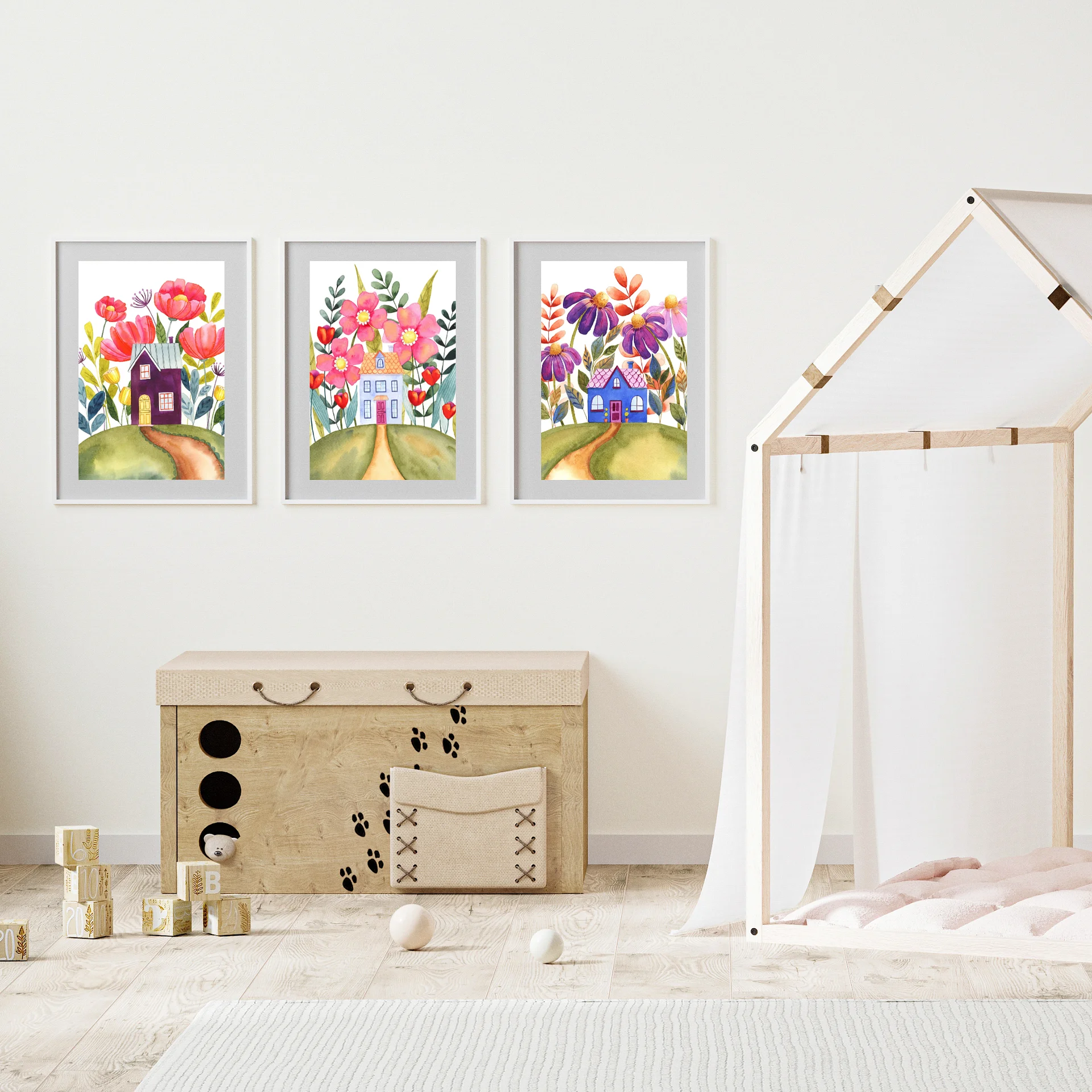 Floral Watercolor Print - Violet Haven - The BloomHouse Collection product image (2)