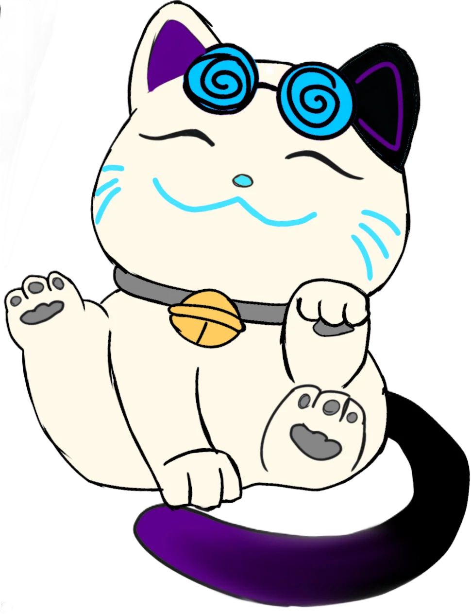 Single Sticker- RC Lucky Cat product image (1)