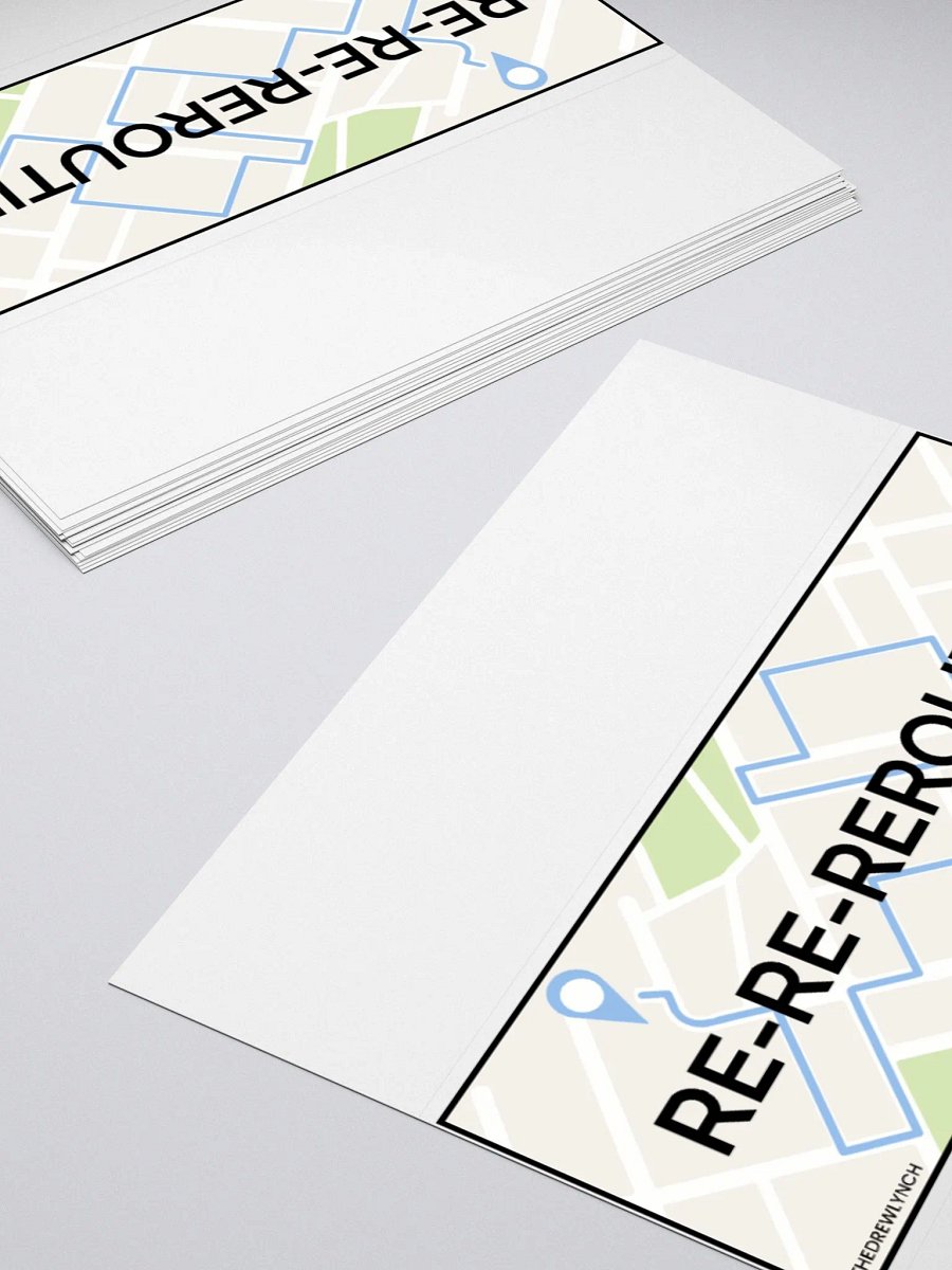 Re-Re-Rerouting Bumper Sticker product image (4)