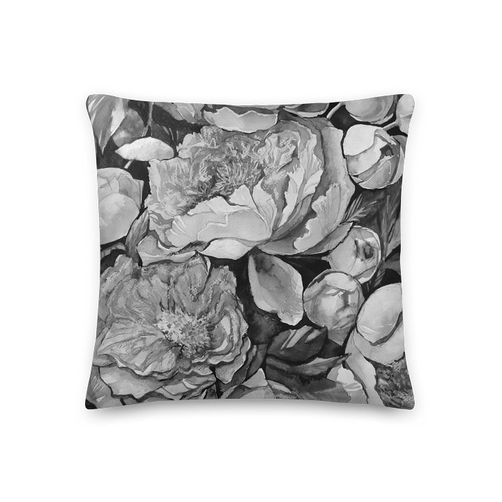 B&W Peonies - Premium Pillow product image (1)
