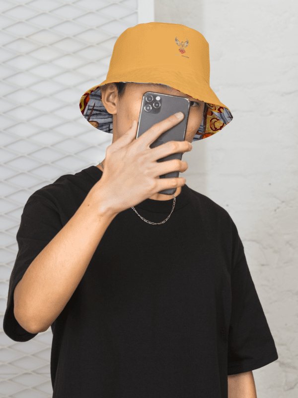 Reversible Dancing Warrior Painted Bucket Hat product image (2)