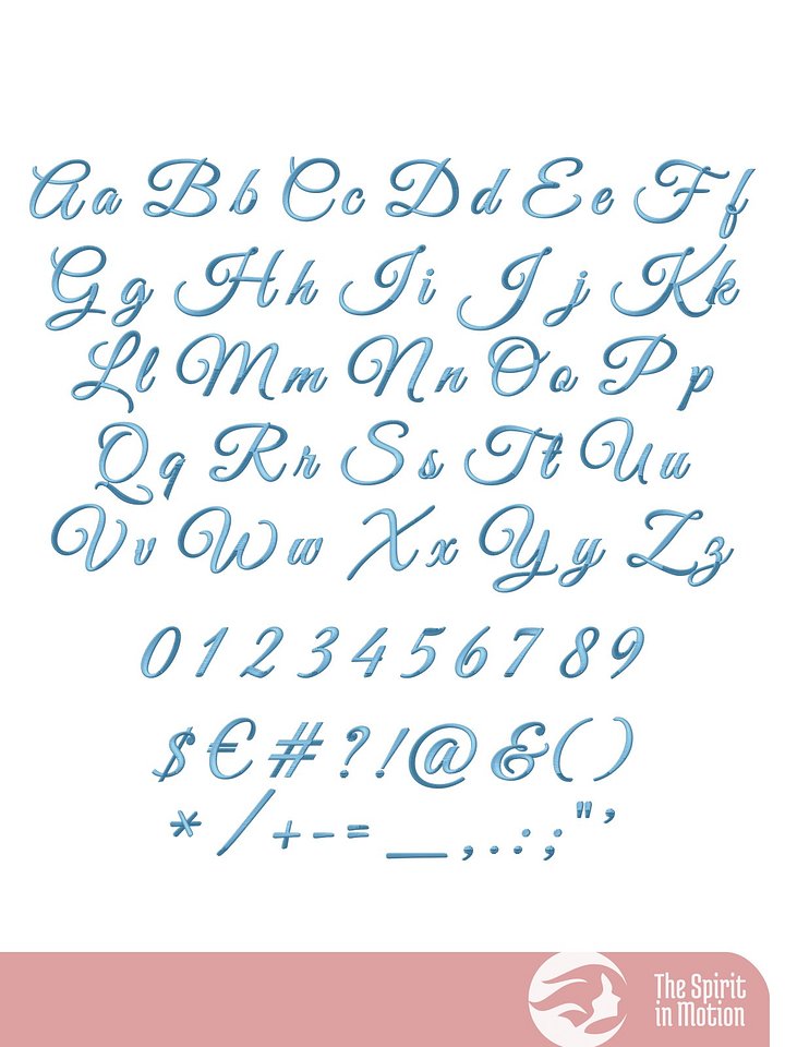 Great Vibes Script Embroidery Font product image (2)