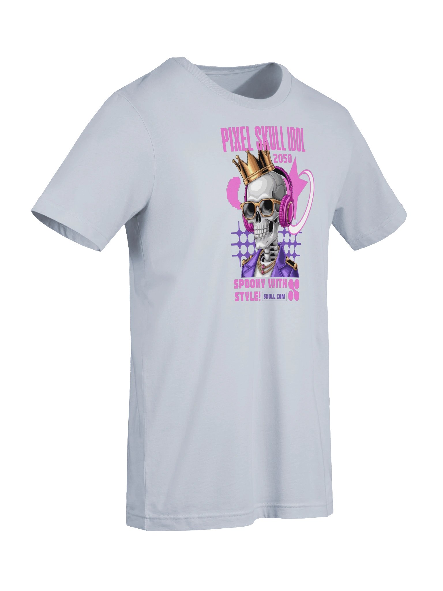 Pixel Art Gothic Fashion Skull Graphic T-Shirt product image (70)