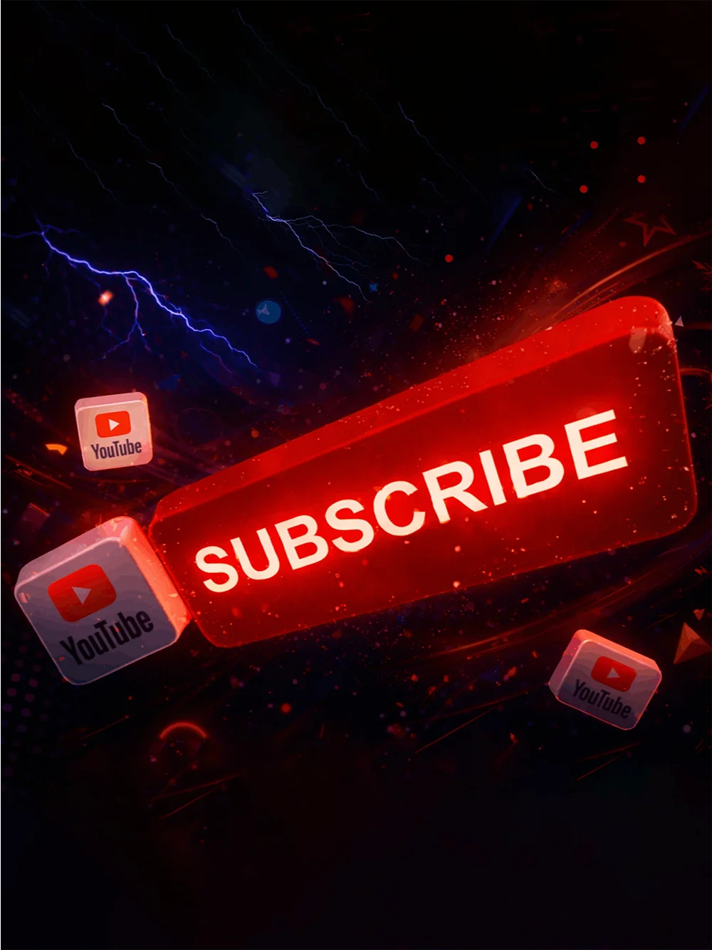 YouTube Subscribe Button & “Thanks for Watching” Outro Template product image (1)