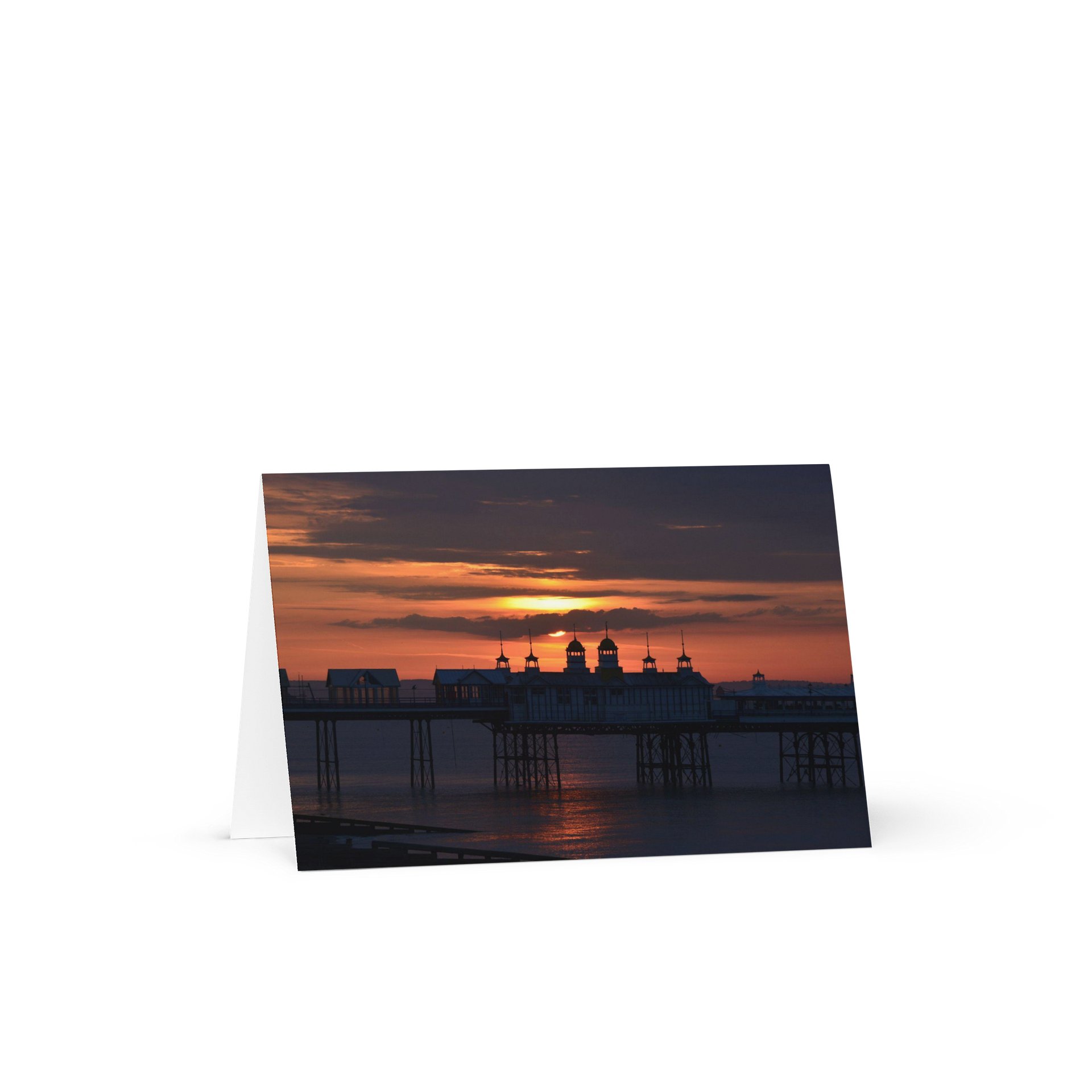 British Pier Sunrise (Greeting Card) product image (1)