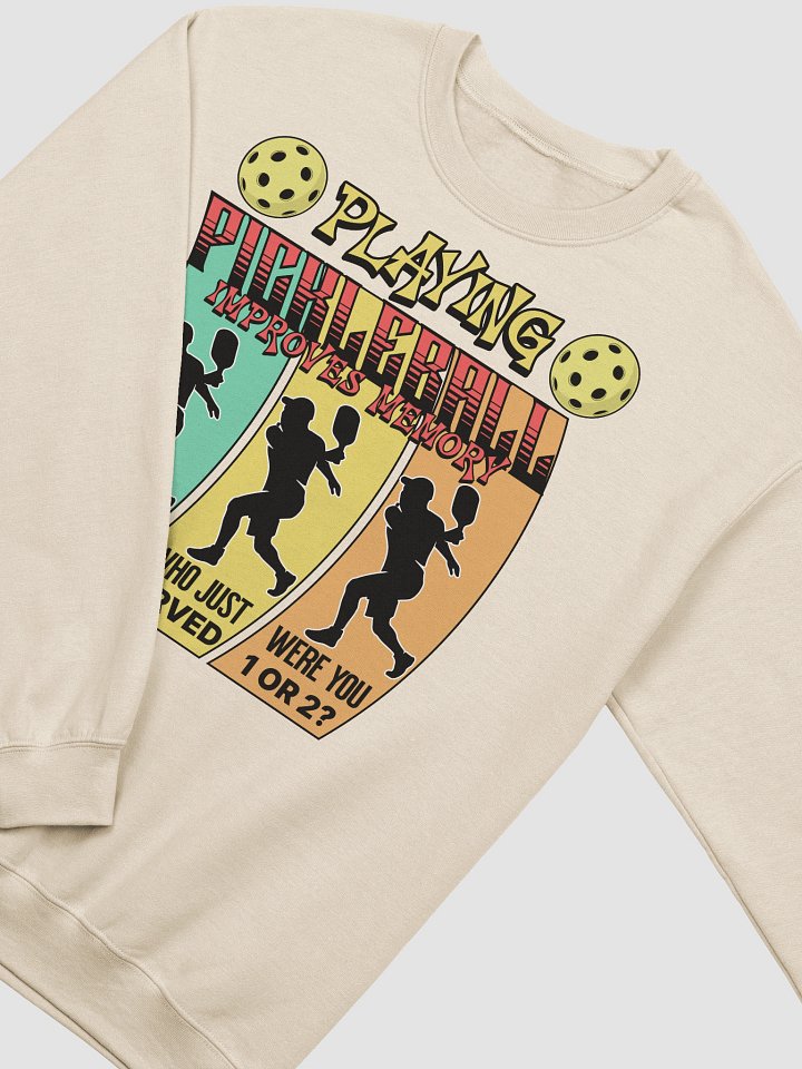 Playing Pickleball Improves Memory Ribbon Silhouette Sweatshirt product image (20)