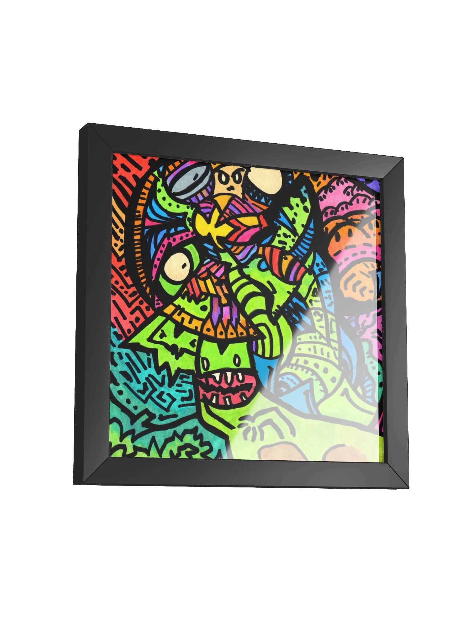 #32 There Goes the Dinosaurs - Framed Square product image (2)