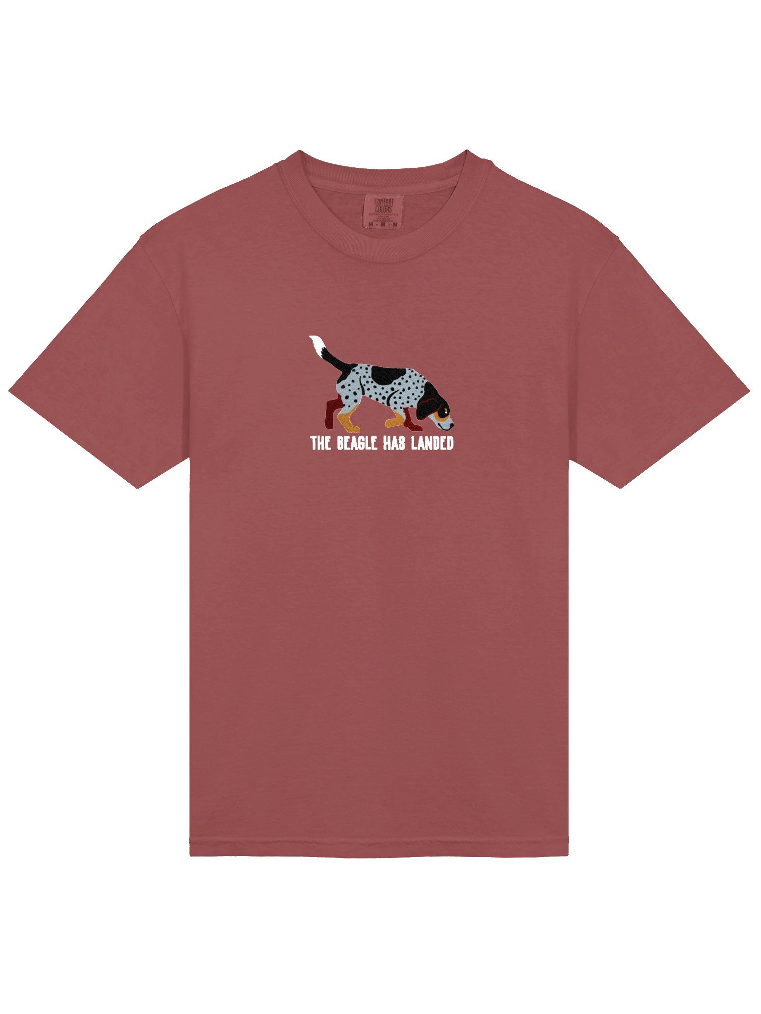 The Beagle Has Landed T-Shirt(Embroidered) of a Beagle(Bluetick) product image (6)