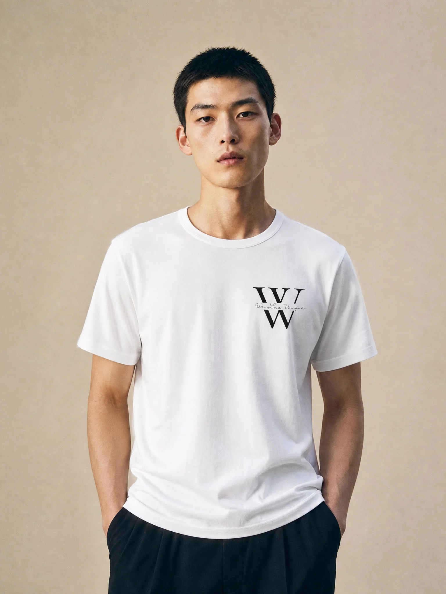 WLU Logo on Left of Chest (black) product image (2)