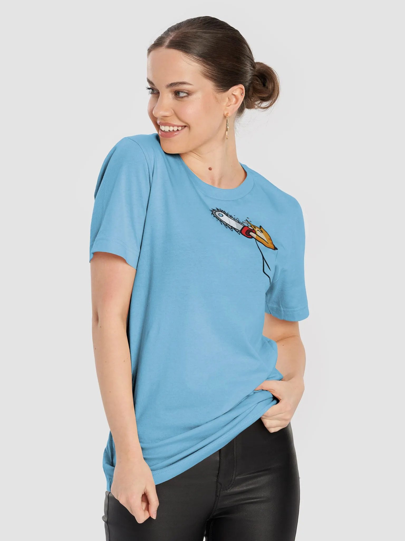 Kitty + Pocket + Chainsaw T-Shirt product image (8)