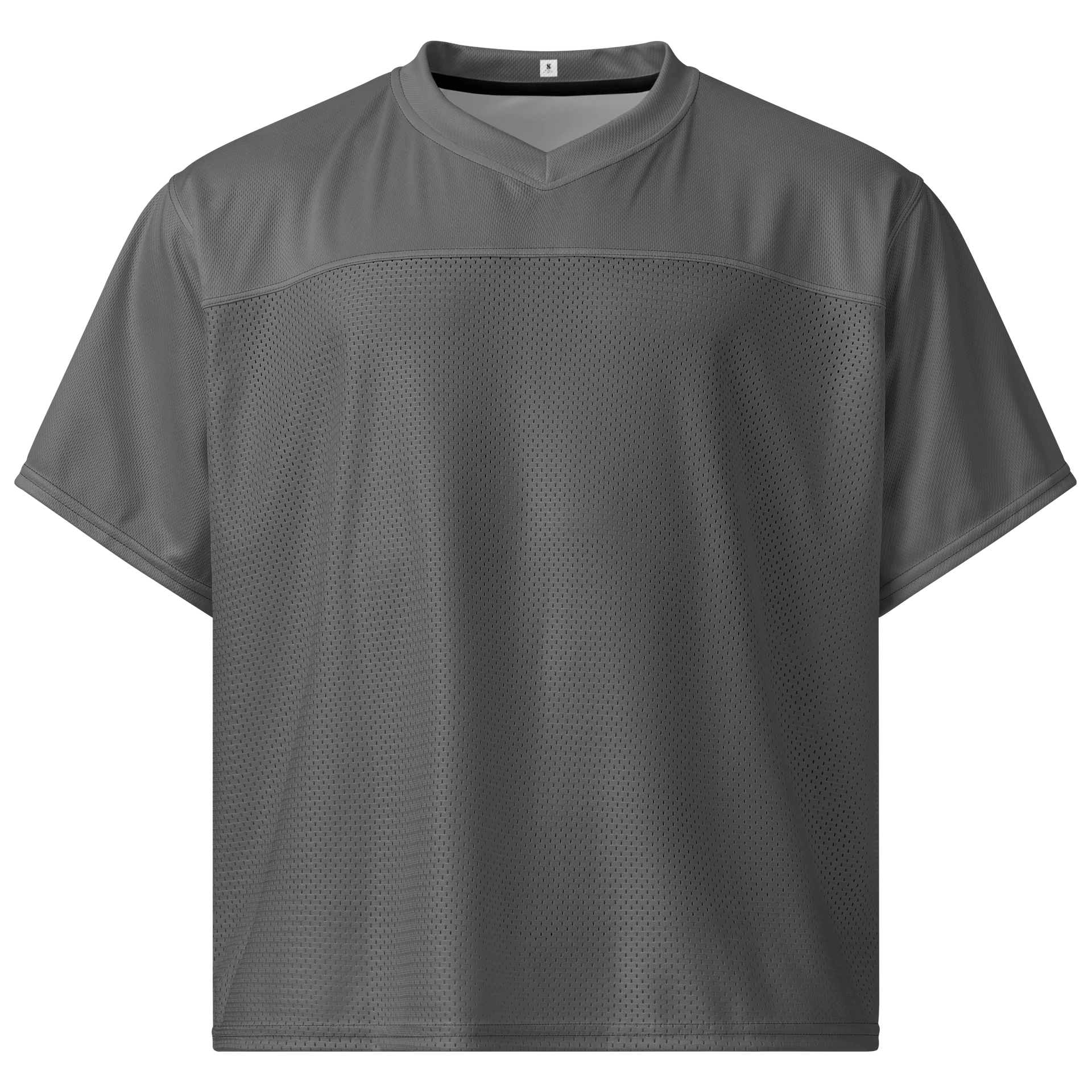 Minimal Gray Boxy Football Jersey product image (1)