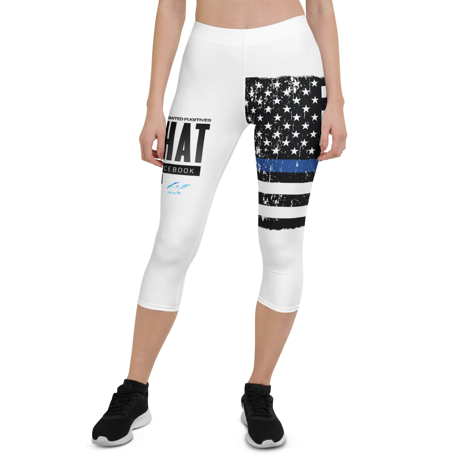 Nik The Hat | White Leggings – Summer ’25 BACK THE BLUE Edition product image (2)