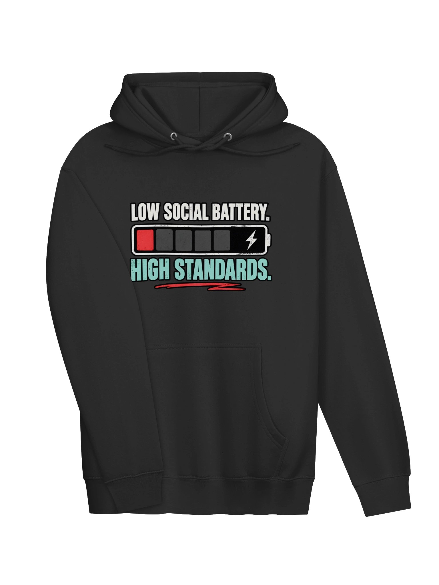 Low Social Battery. High Standards.™ Hoodie product image (4)