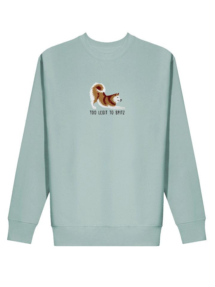 Too Legit to Spitz Sweatshirt (Embroidered) of a Finnish Spitz(Gold) product image (44)
