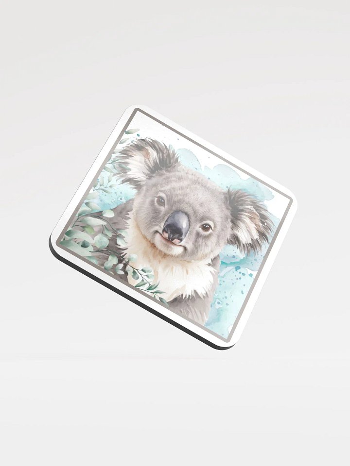 Koala Glossed Cork Coaster product image (1)