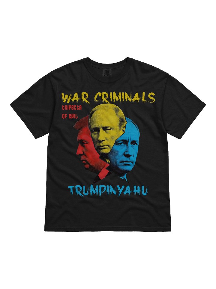 Trumpinyahu T-Shirt, Trifecta Of Evil Anti Trump. Putin, And Netanyahu Parody Political Protest Tee, product image (2)