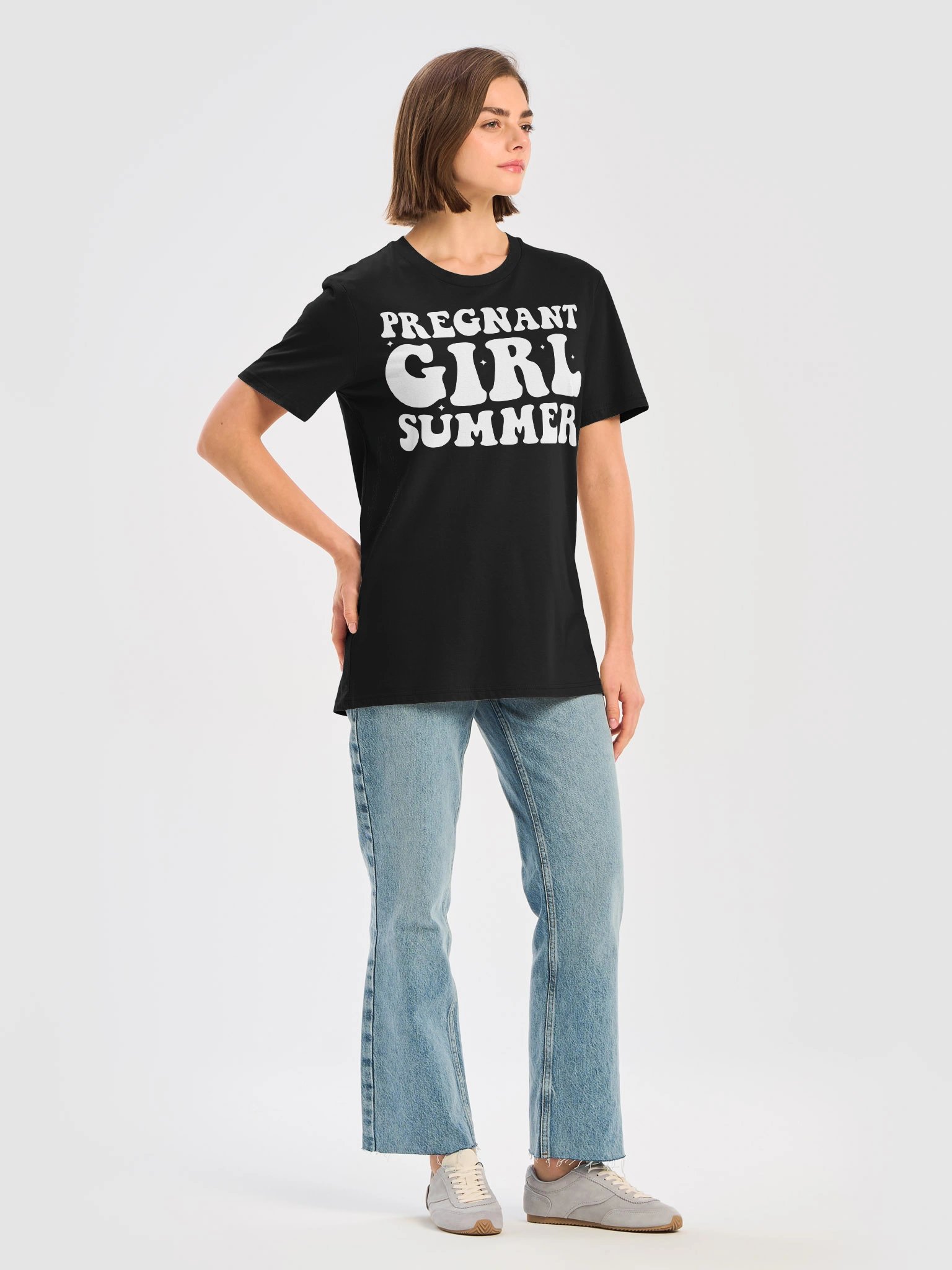 Funny Pregnancy Reveal Pregnant Girl Summer Baby Shower T-shirt product image (11)