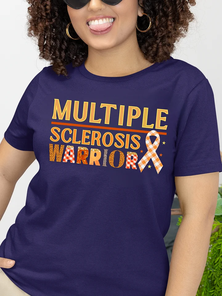 Multiple Sclerosis Warrior, Awareness Bella Canvas T-shirt product image (12)