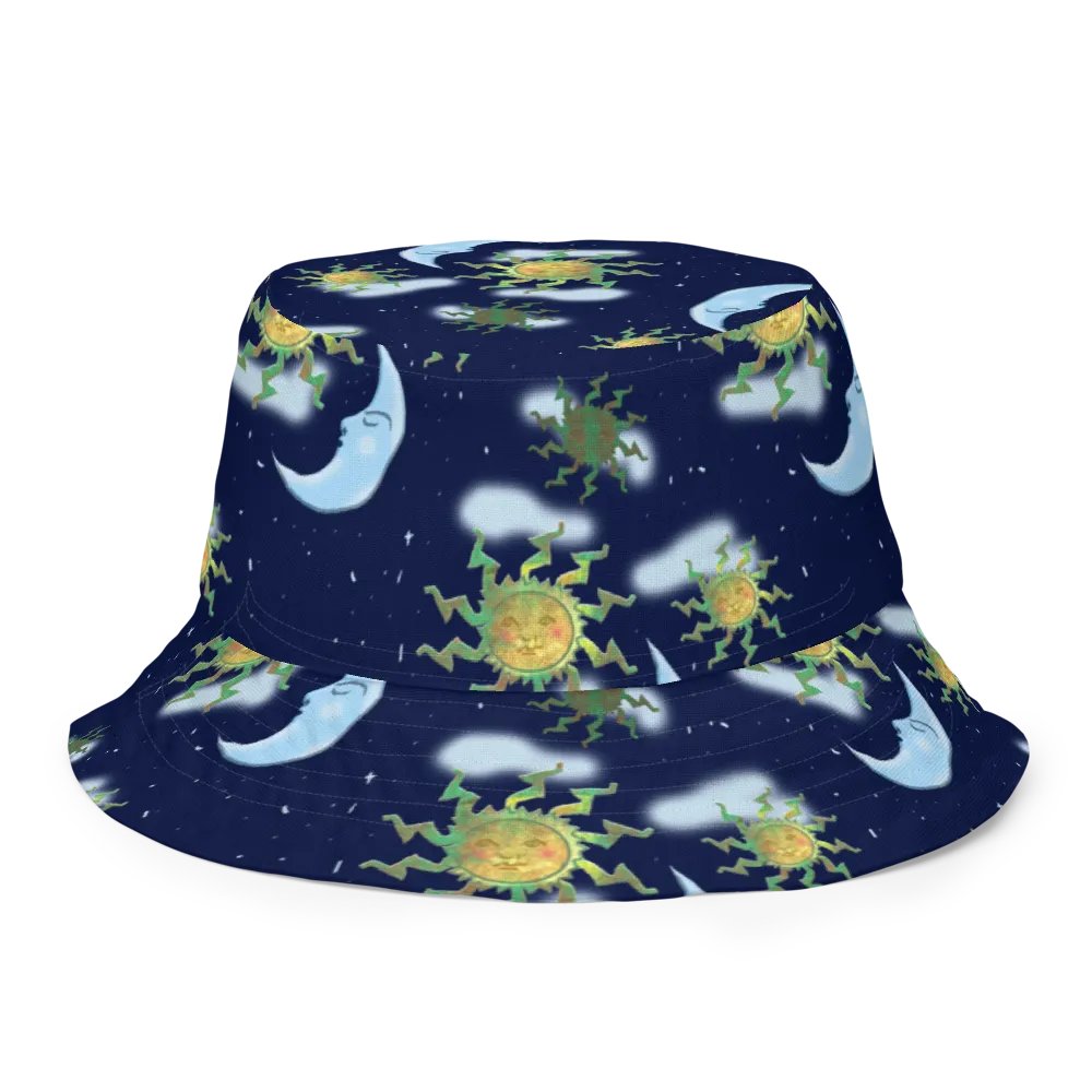 Clouds and Antique Sun Bucket Hat product image (9)