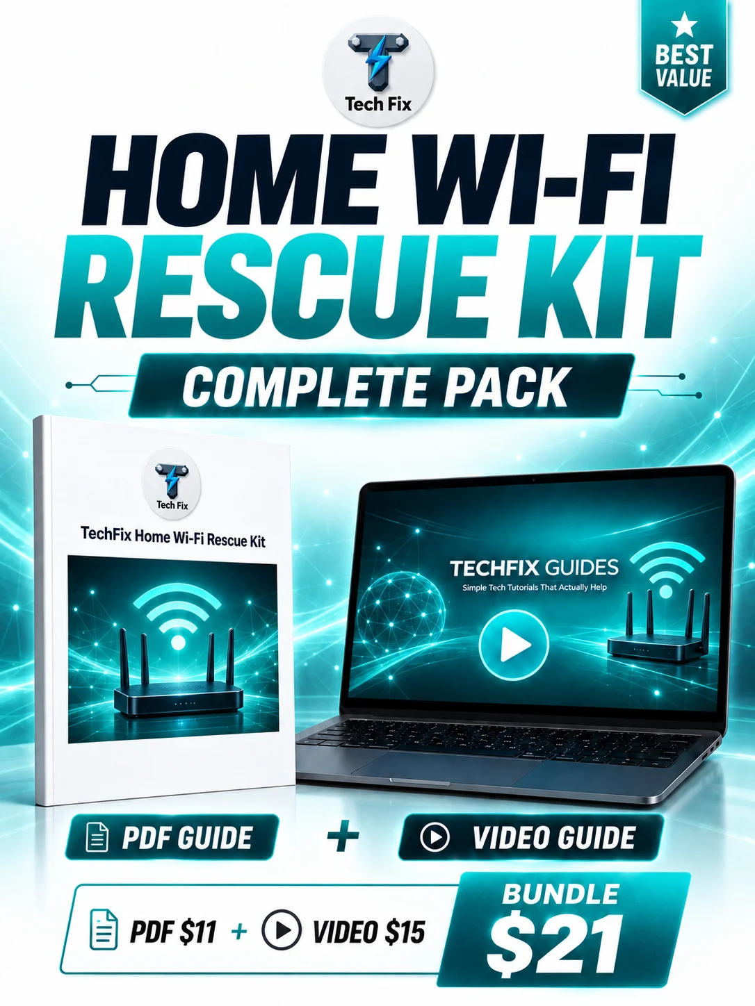 Home Wi‑Fi Rescue Kit – Complete Bundle product image (1)