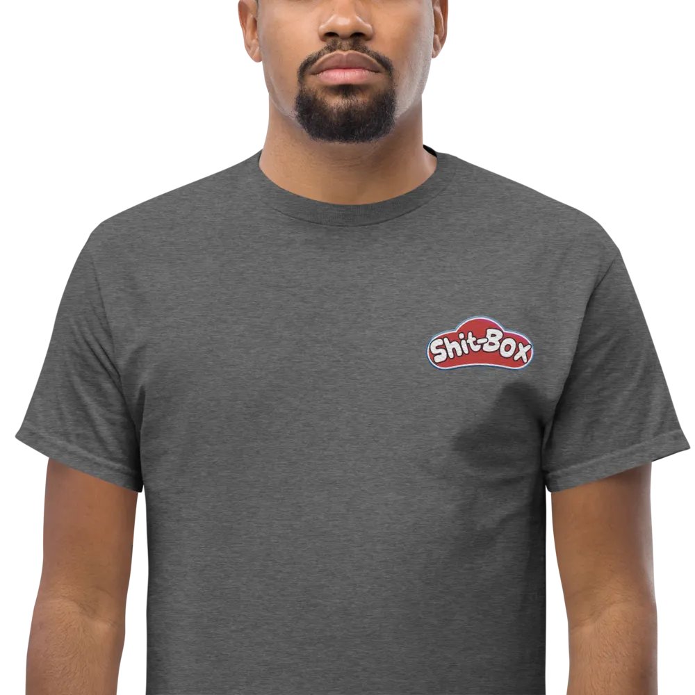 SHIT-BOX UNISEX EMBROIDERED HEAVY TEE product image (1)