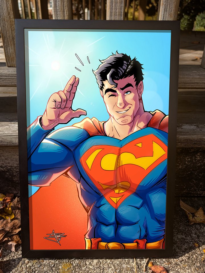 "Up,Up, and Away" | Superman Portrait product image (1)