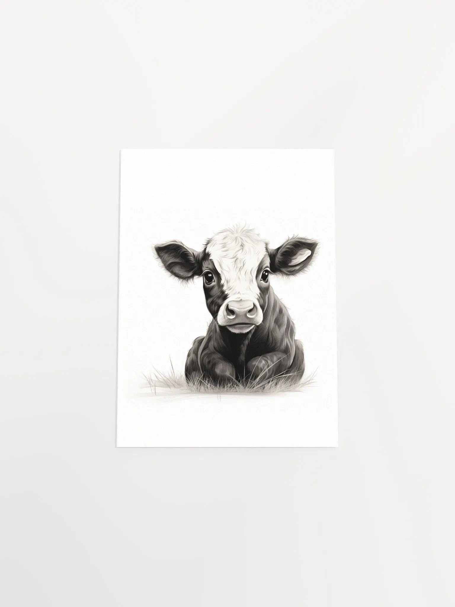 Watercolor Holstein Cute Cow Farm Animal Print product image (6)