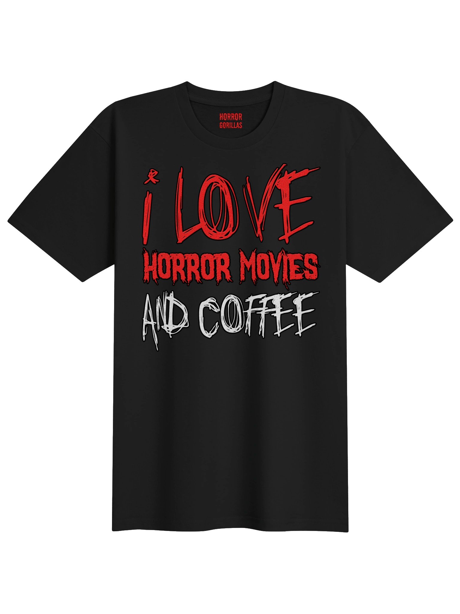 I Love Horror Movies And Coffee T-Shirt product image (1)