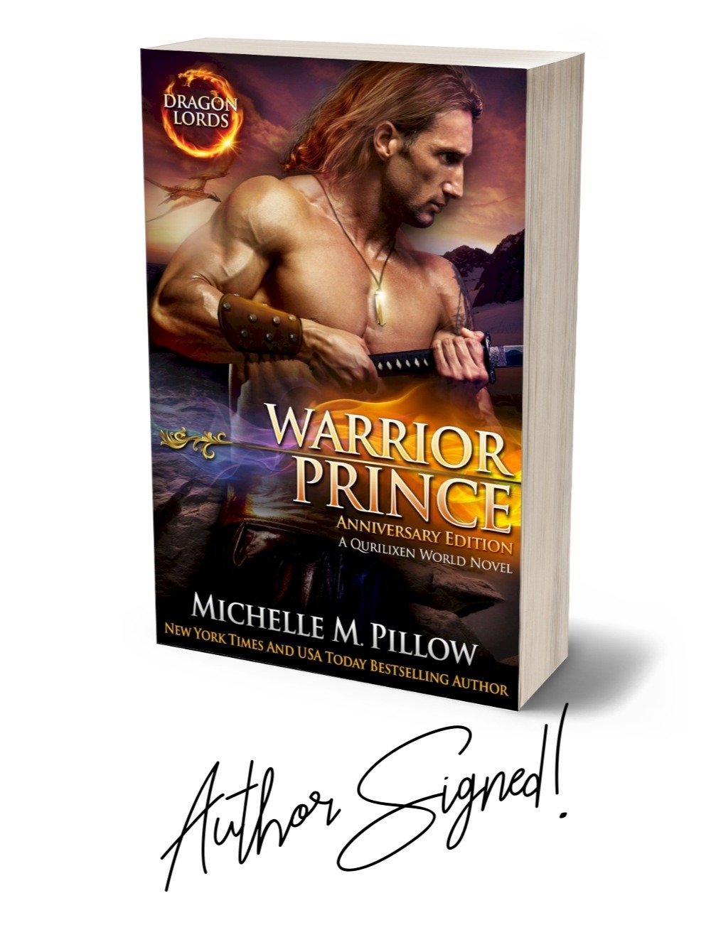 SIGNED: Warrior Prince (Dragon Lords #4) Paperback product image (1)