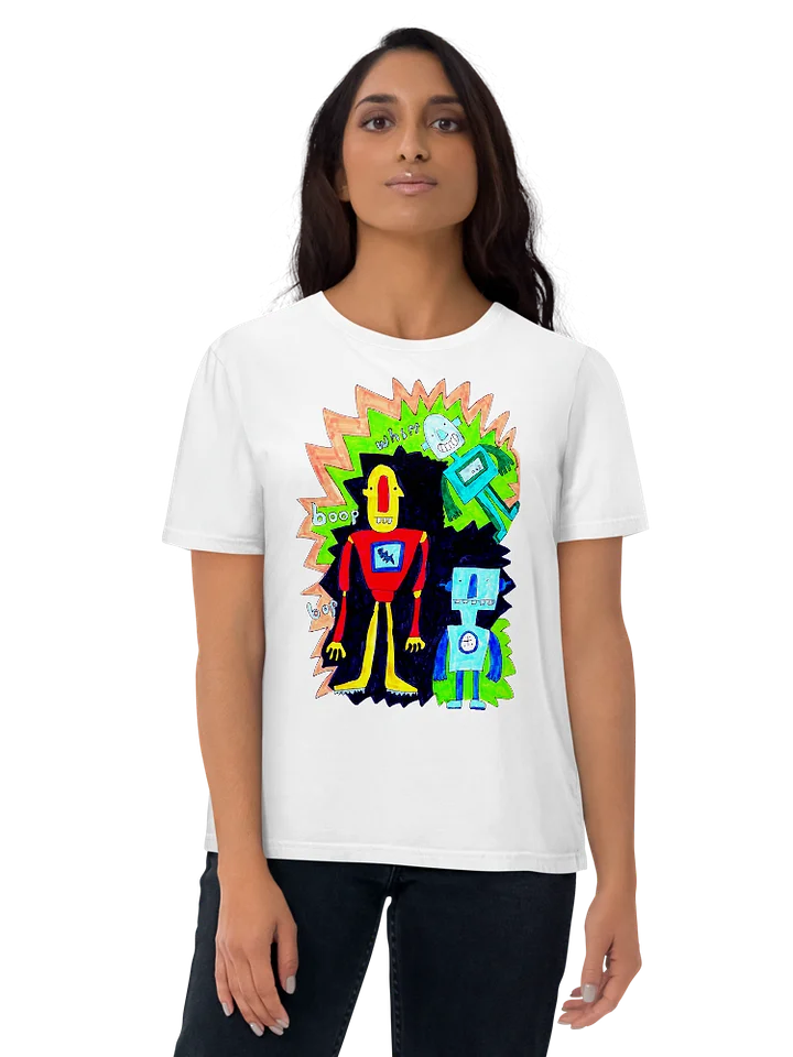 Whimsical Robot Trio Unisex T-Shirt product image (2)