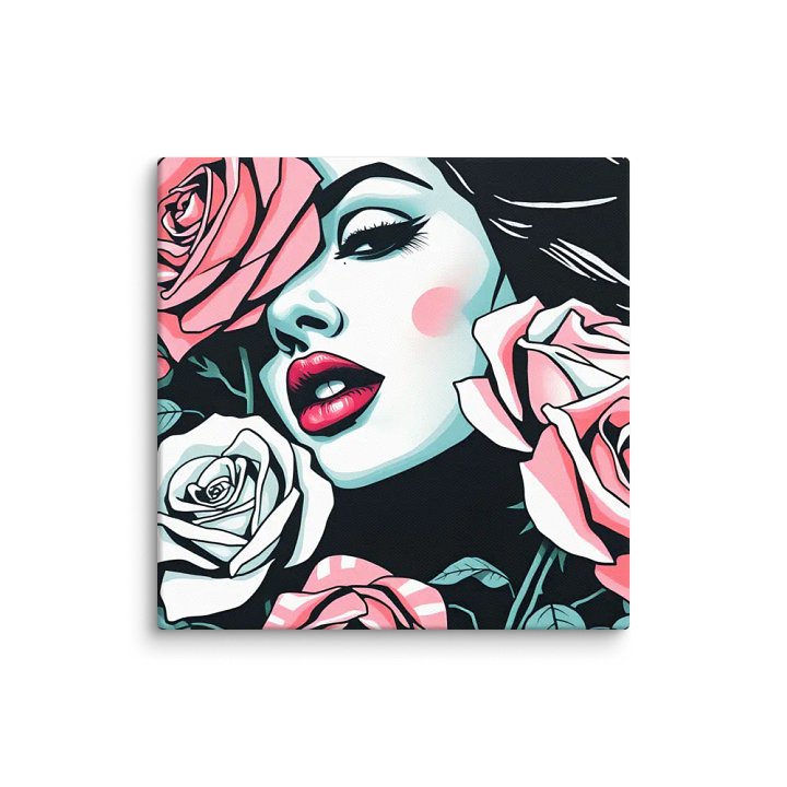 Retro Rose Woman Canvas product image (11)