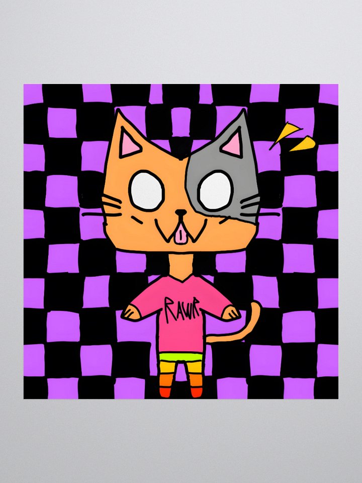 RAWR Cat Sticker product image (1)