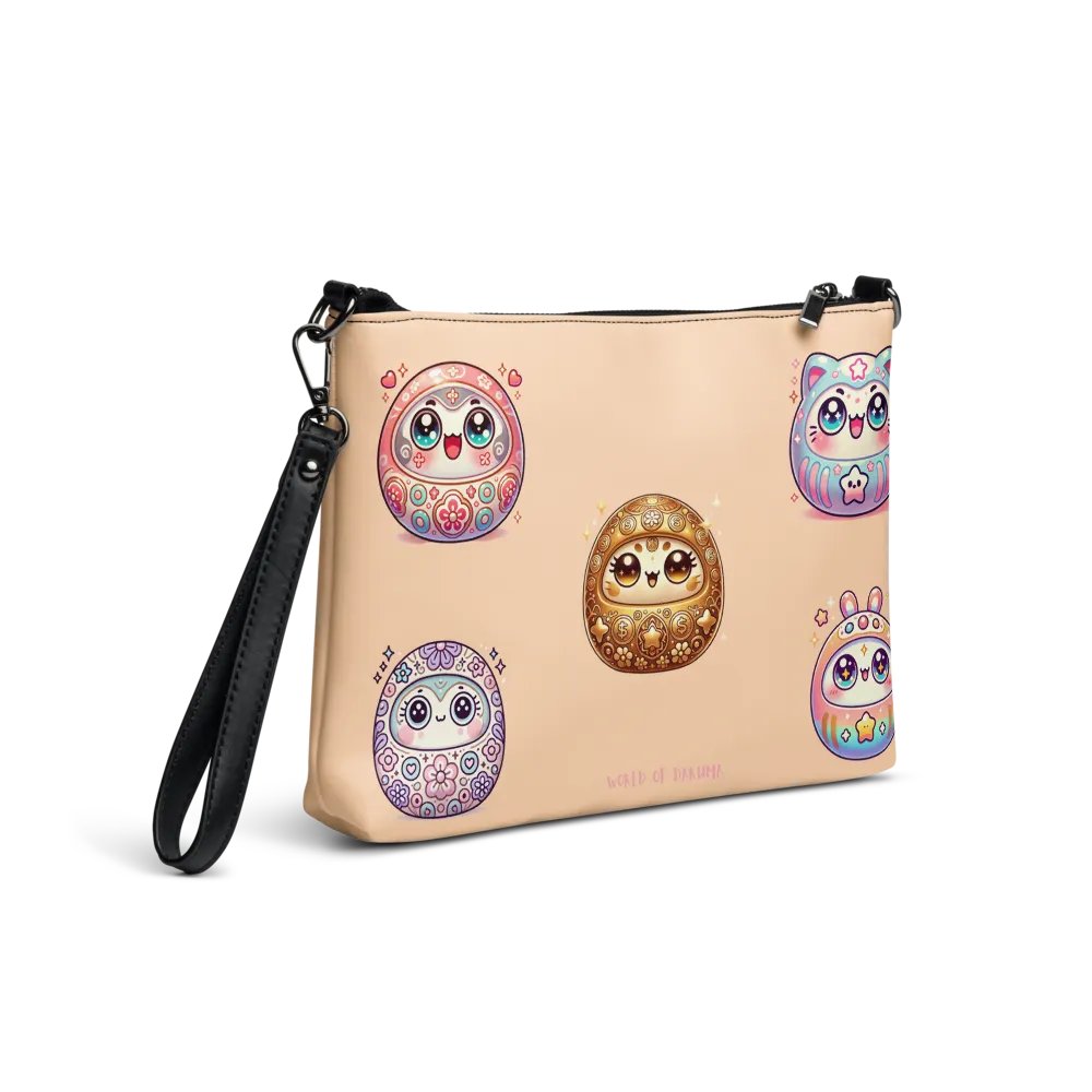 表情豊かな目のクロスボディバッグ - だるまの世界 product image (2)