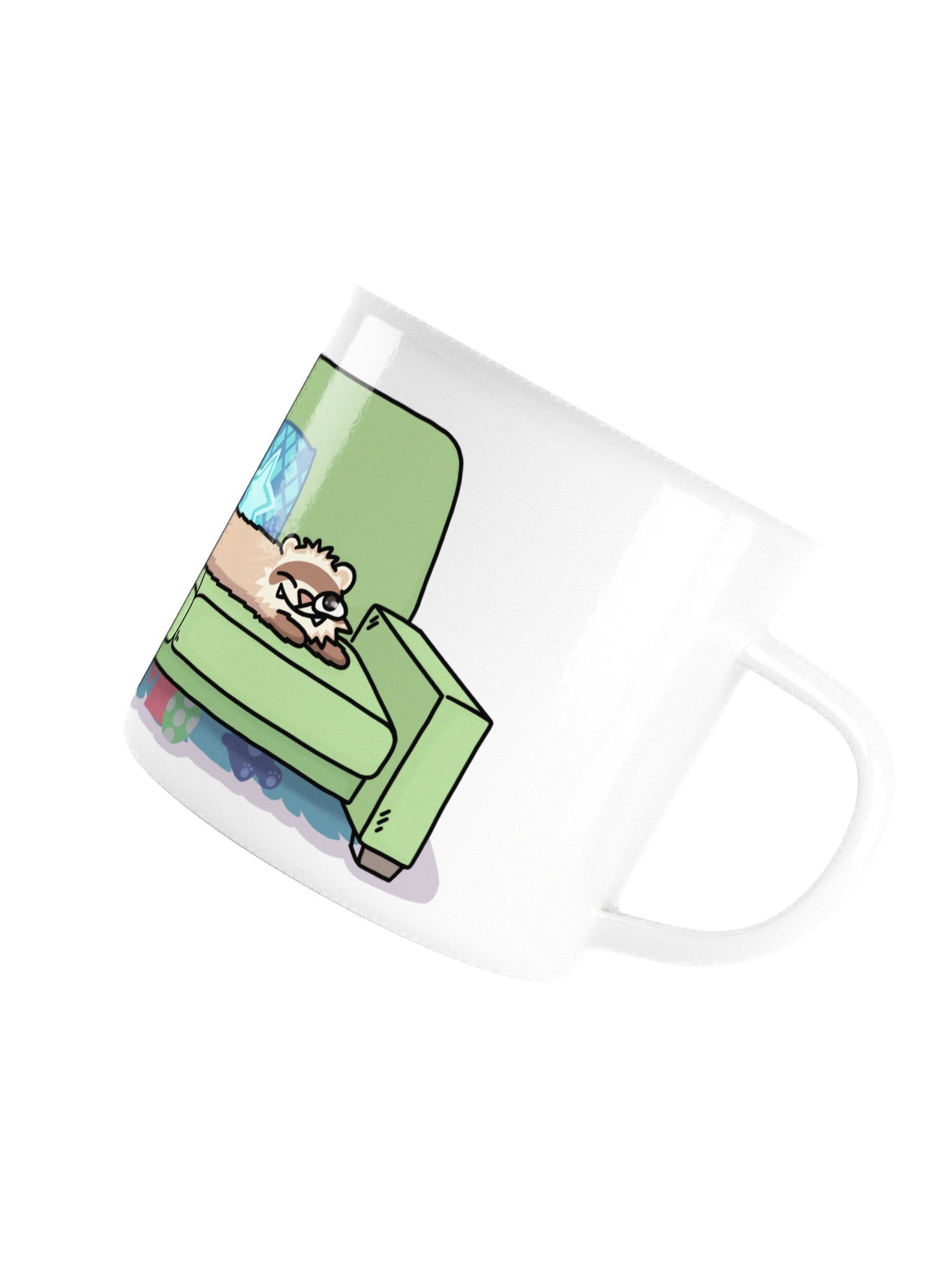 Long Ferret on Sofa | Camping Mug product image (5)