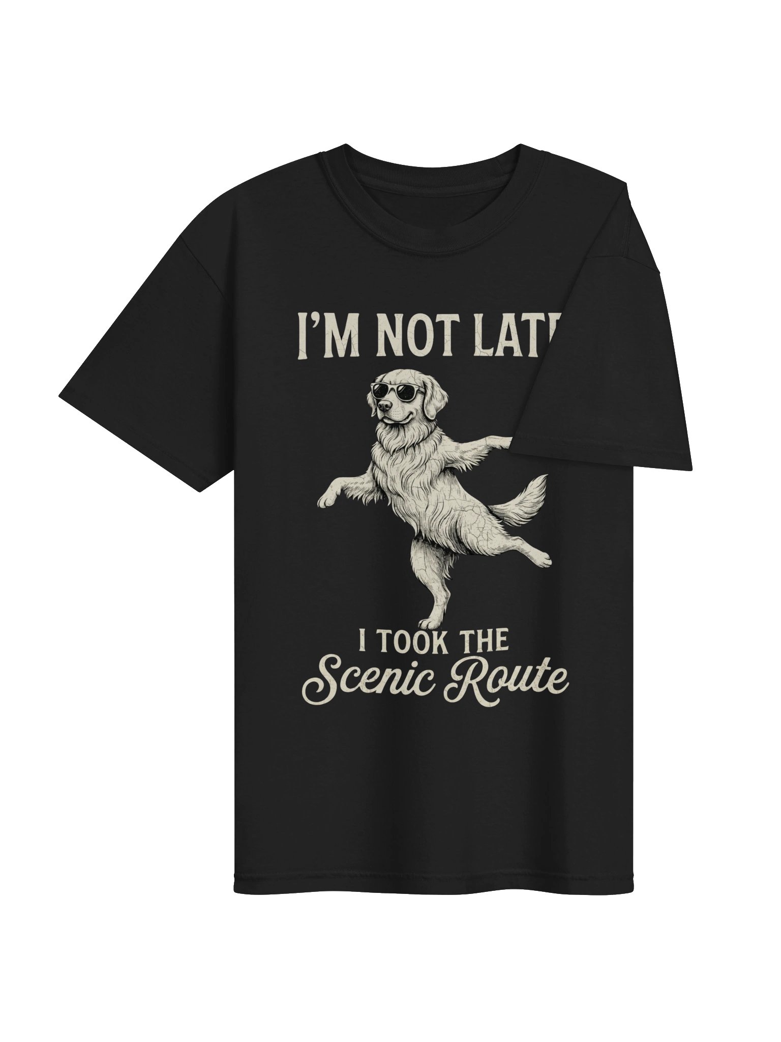 I’m Not Late, I Took the Scenic Route Dog T-Shirt product image (38)